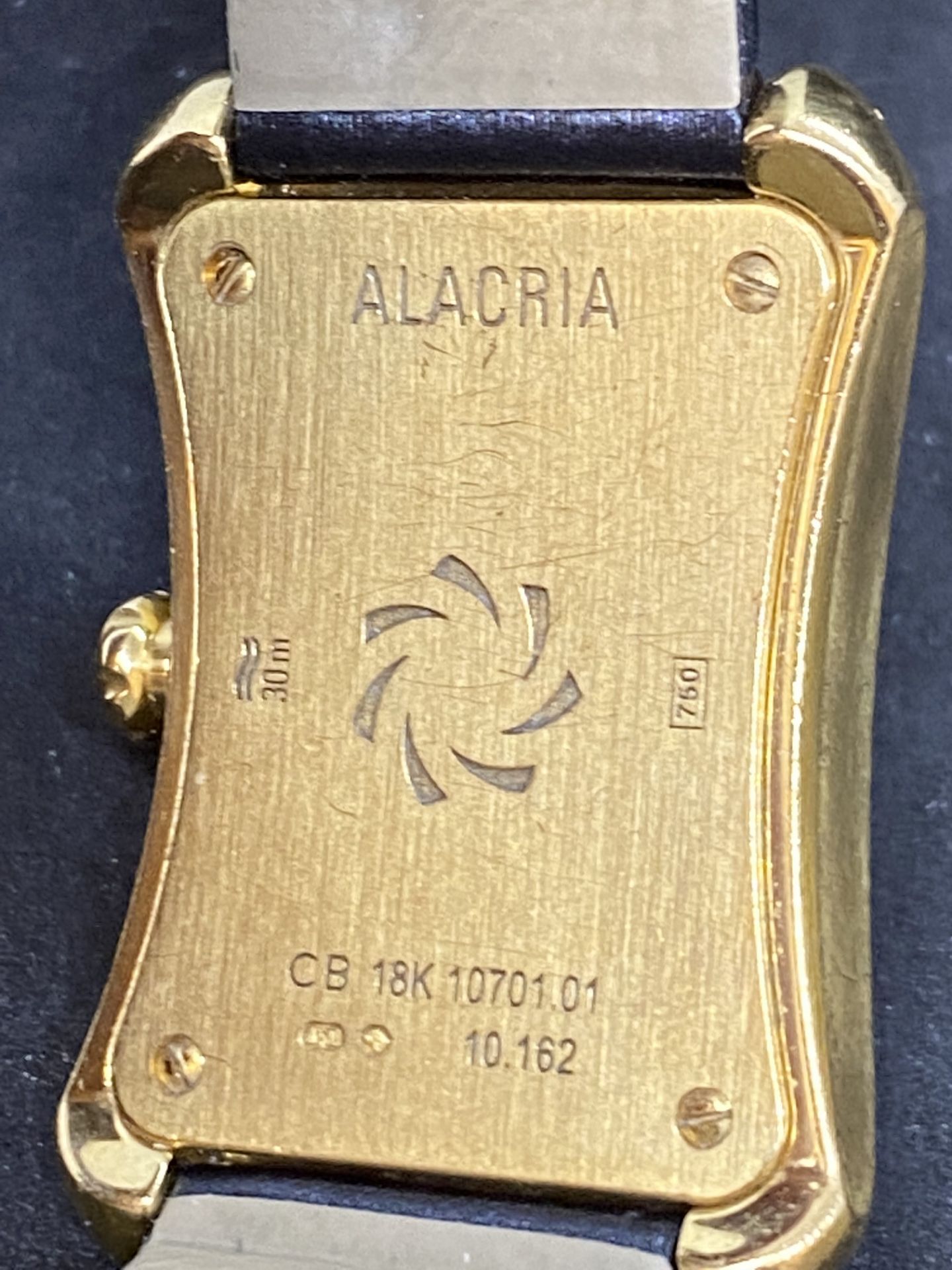 18ct GOLD CARL F BUCHERER ALACRIA DIAMOND SET WATCH - Image 2 of 8