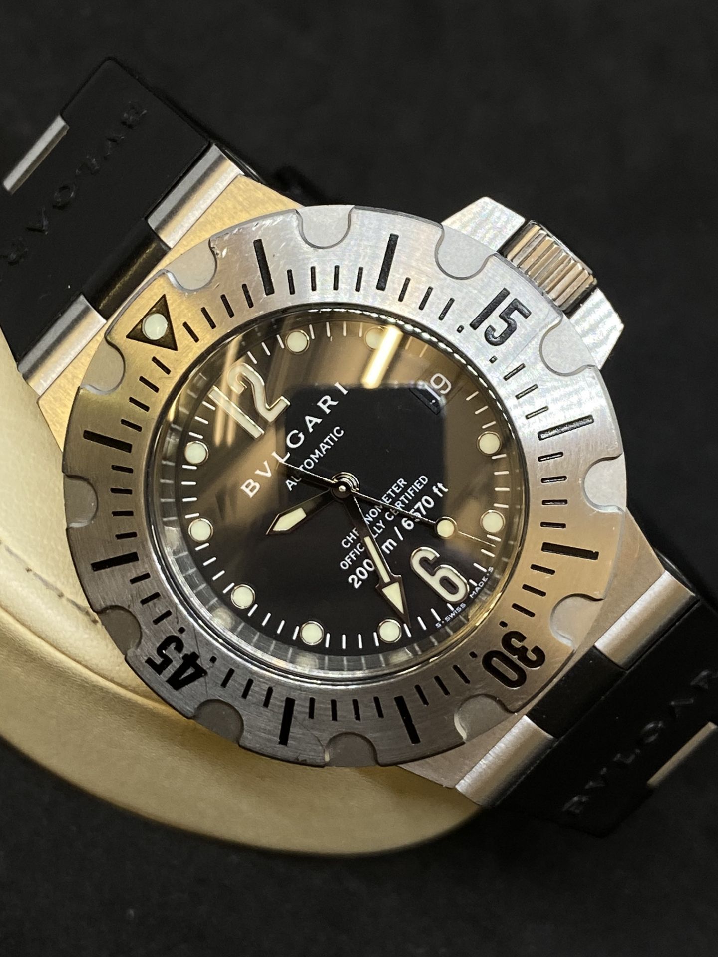 BVLGARI DIAGONO AUTOMATIC PROFESSIONAL DIVER WATCH - Image 3 of 9