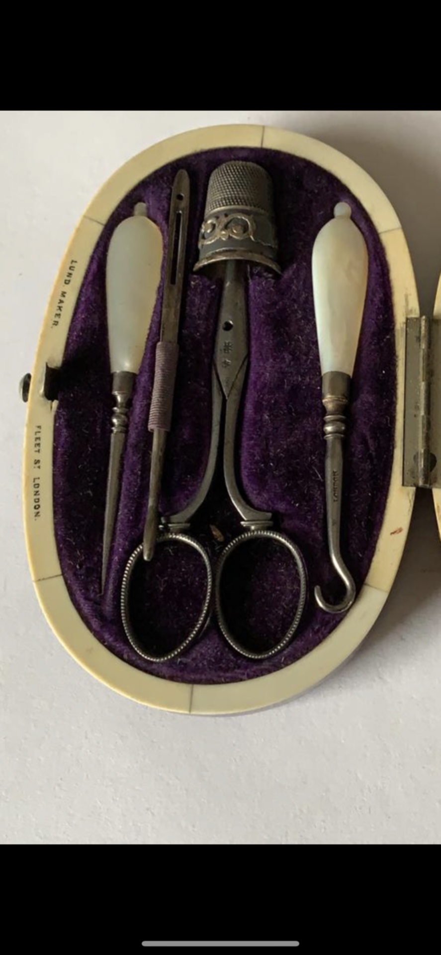 Antique Sewing Etui Set - Image 3 of 4