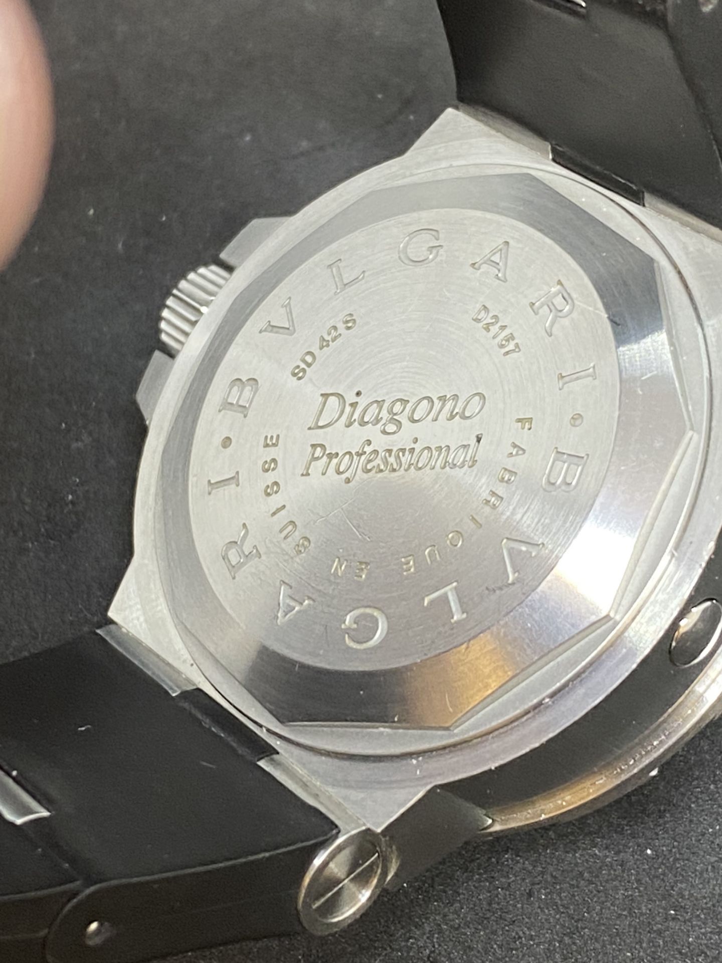 BVLGARI DIAGONO AUTOMATIC PROFESSIONAL DIVER WATCH - Image 7 of 9