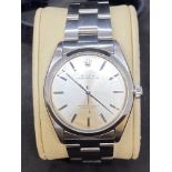 ROLEX OYSTER PERPETUAL STAINLESS STEEL AUTOMATIC WATCH