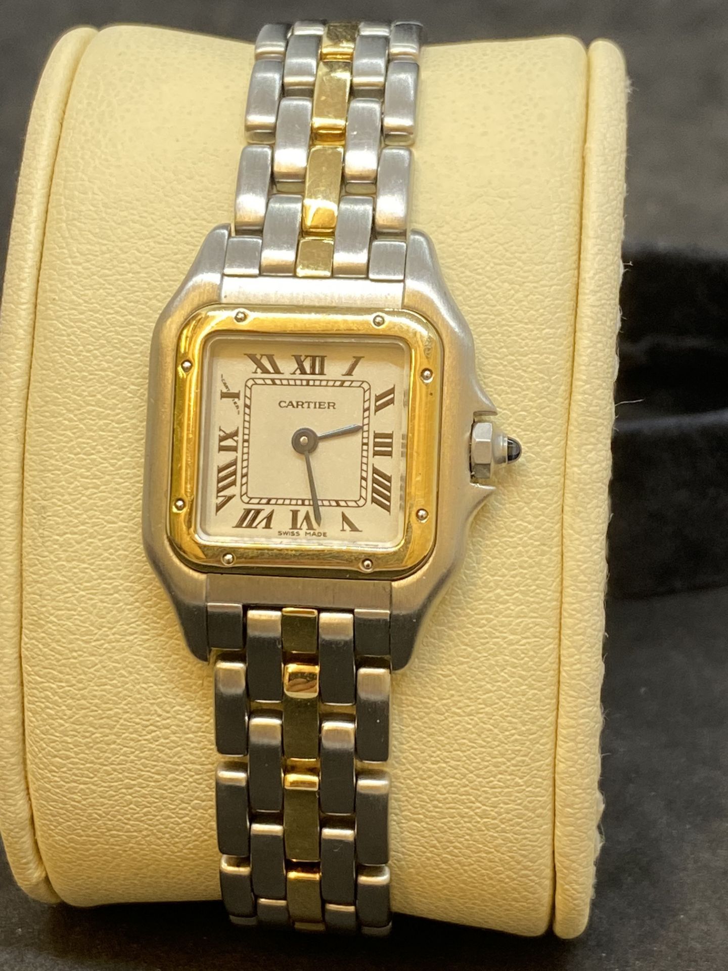 STEEL & GOLD CARTIER PANTHER WATCH - Image 5 of 10
