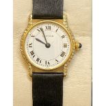 18ct GOLD DIAMOND SET CARTIER WATCH