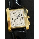 18ct GOLD CARTIER CHRONOGRAPH WATCH