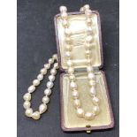 BAROQUE PEARL NECKLACE - APPROX 20" LONG