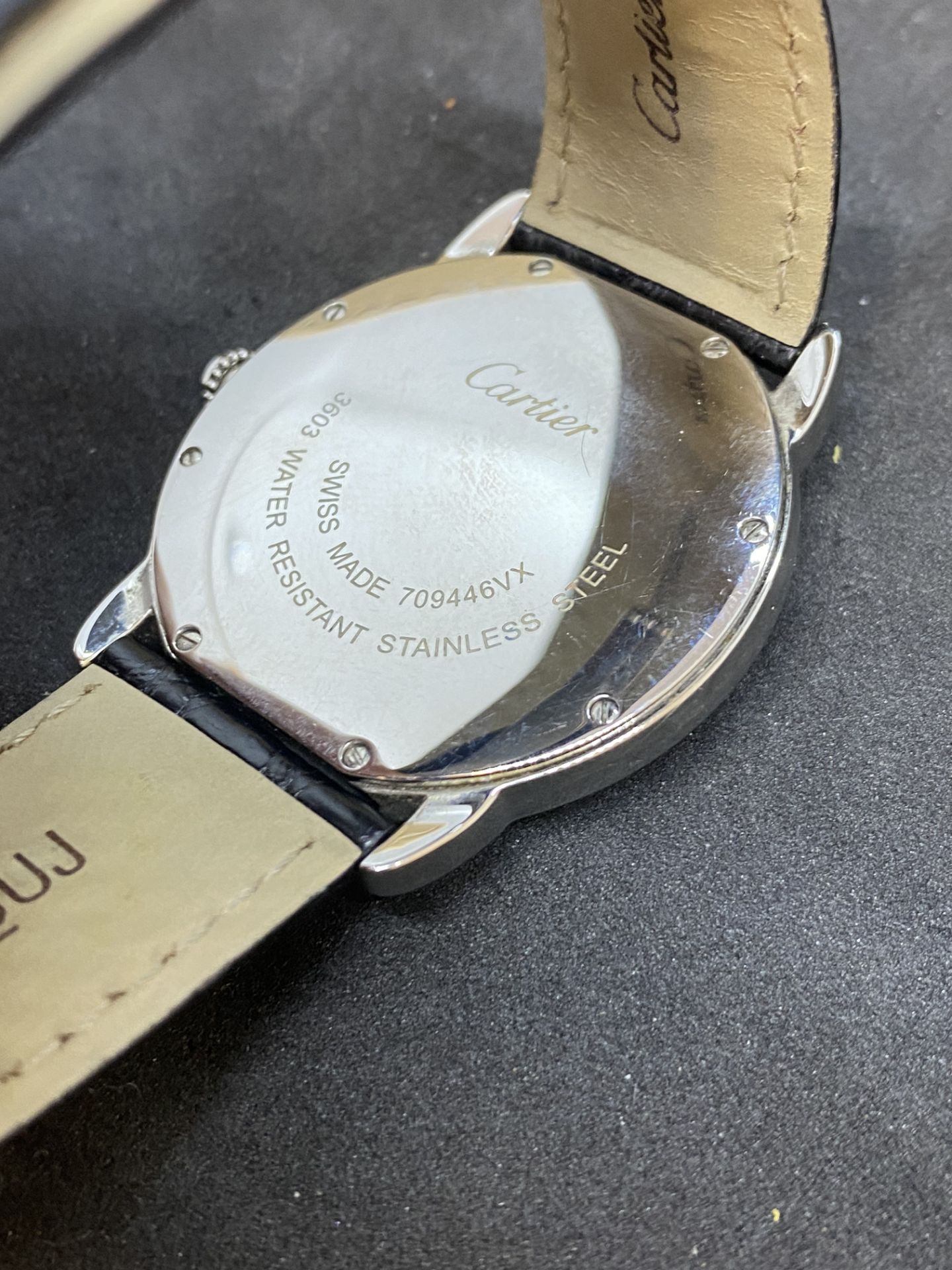 CARTIER SWISS MADE STAINLESS STEEL WATCH - Image 6 of 7