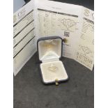 CERTIFICATED 1.07ct DIAMOND SOLITAIRE H COLOUR - SI1 18ct GOLD