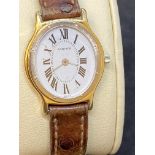 CARTIER WHITE & YELLOW 18ct GOLD WATCH