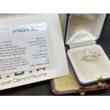 1.68ct DIAMOND SOLITAIRE RING SET IN 18ct WHITE GOLD EDR CERTIFICATE