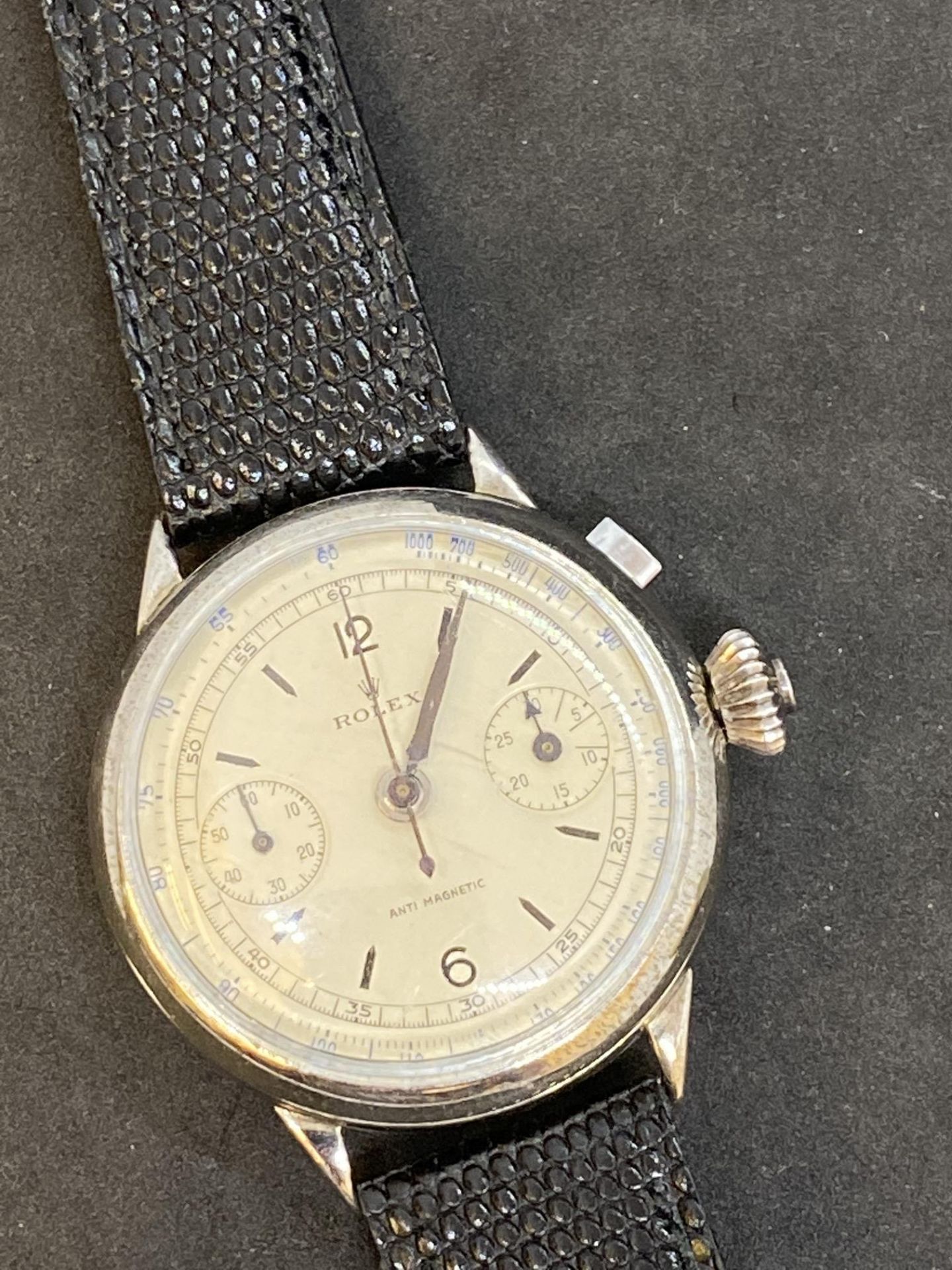 VINTAGE WATCH MARKED ROLEX - ONE BUTTON CHRONO