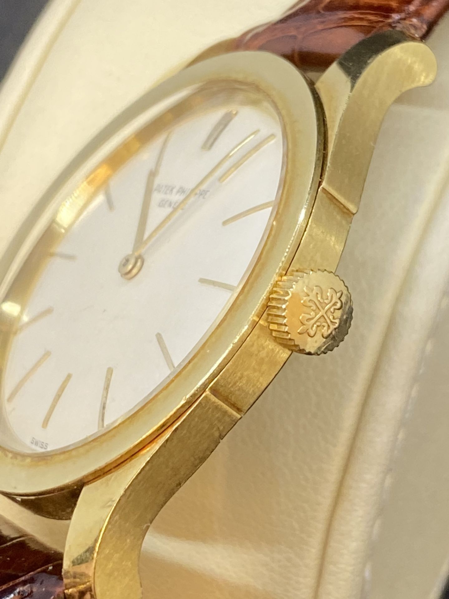 WATCH MARKED PATEK PHILIPPE 18ct GOLD WATCH - Image 9 of 11