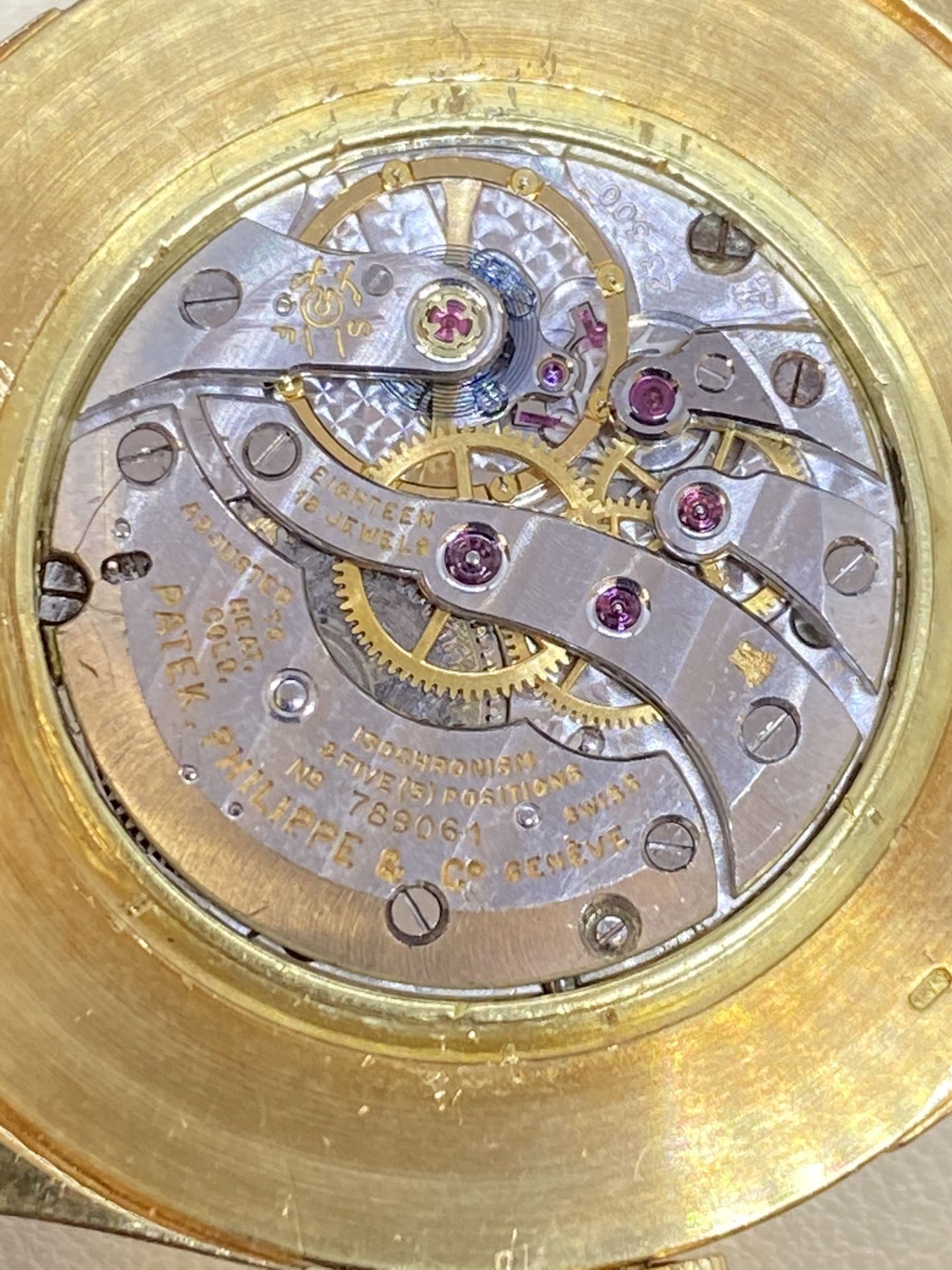 WATCH MARKED PATEK PHILIPPE 18ct GOLD WATCH - Image 11 of 11