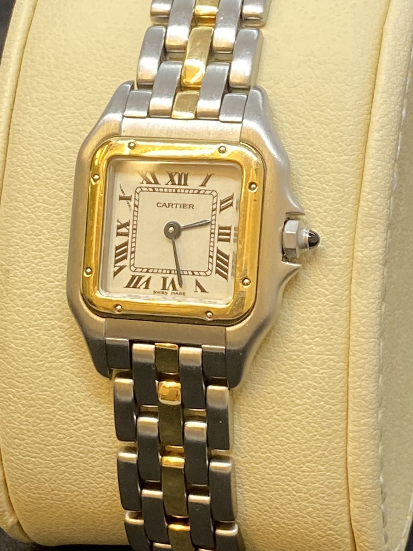 STEEL & GOLD CARTIER PANTHER WATCH - Image 4 of 10