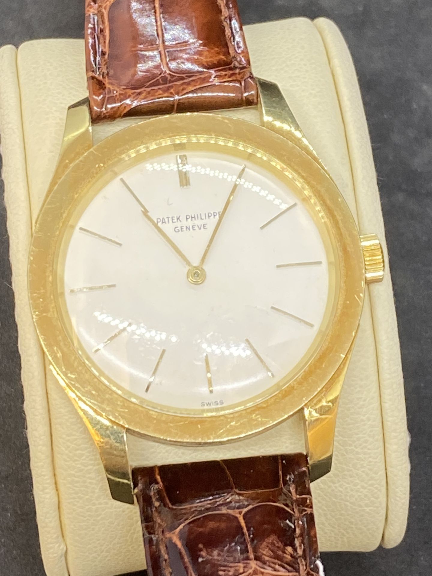 WATCH MARKED PATEK PHILIPPE 18ct GOLD WATCH - Image 2 of 11