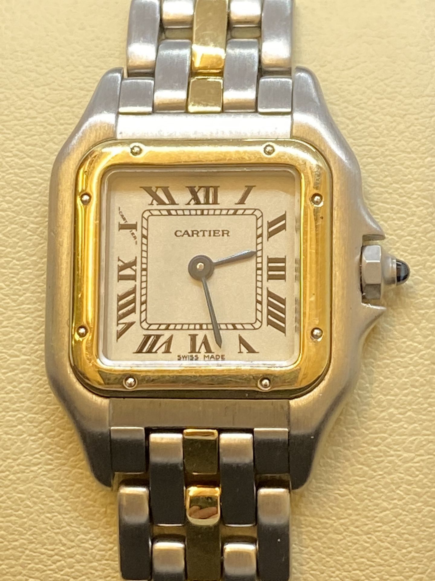 STEEL & GOLD CARTIER PANTHER WATCH
