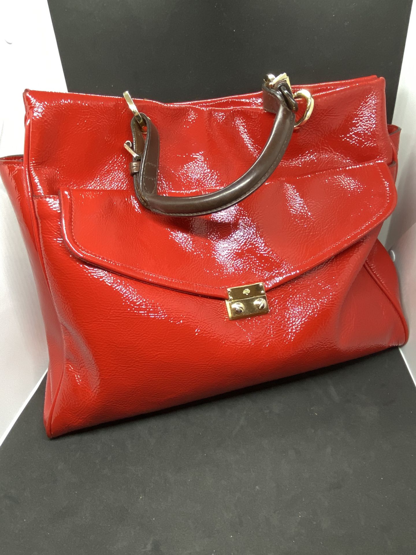 MULBERRY RED COLOURED HANDBAG