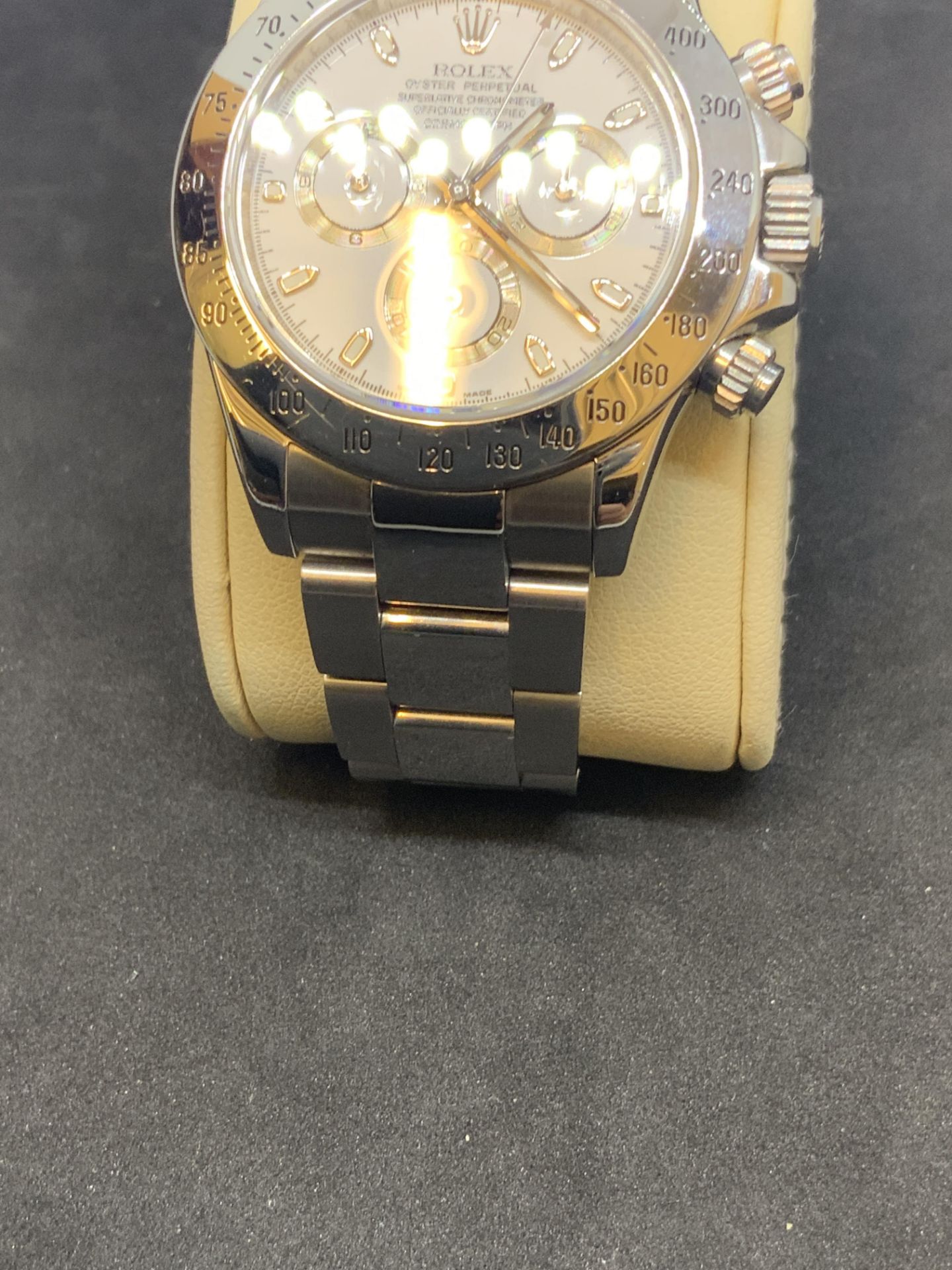 2008 ROLEX DAYTONA S/STEEL WITH ROLEX PAPERS 116520 - WHITE DIAL - Image 10 of 11