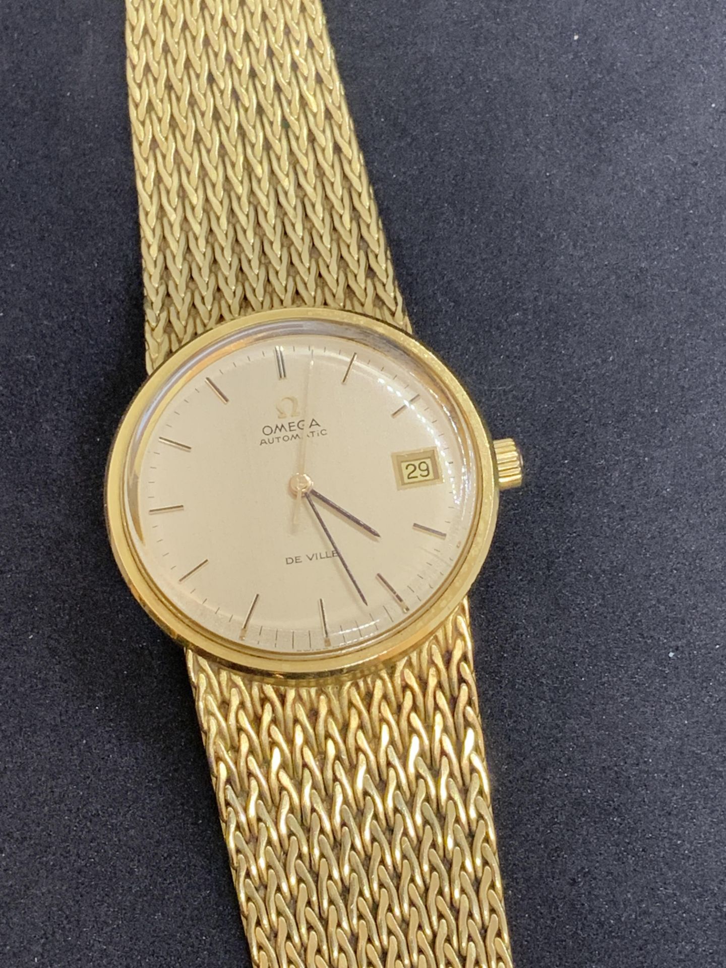 18ct GOLD OMEGA DE VILLE AUTOMATIC WATCH - 99 GRAMS - Image 6 of 8
