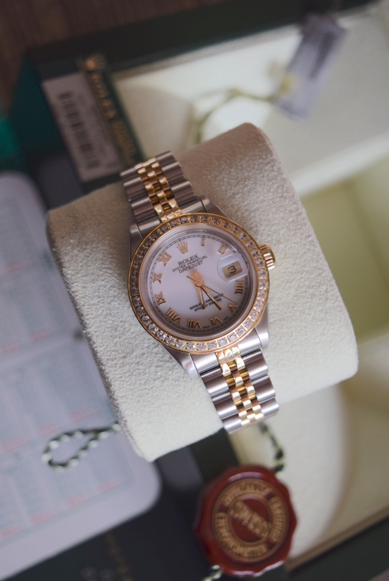 Rolex Datejust 26' - 18ct Yellow Gold & Steel Jubilee Model (White Roman) - Image 9 of 11