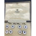 18k GOLD CUFFLINK SET IN ASPREY BOX