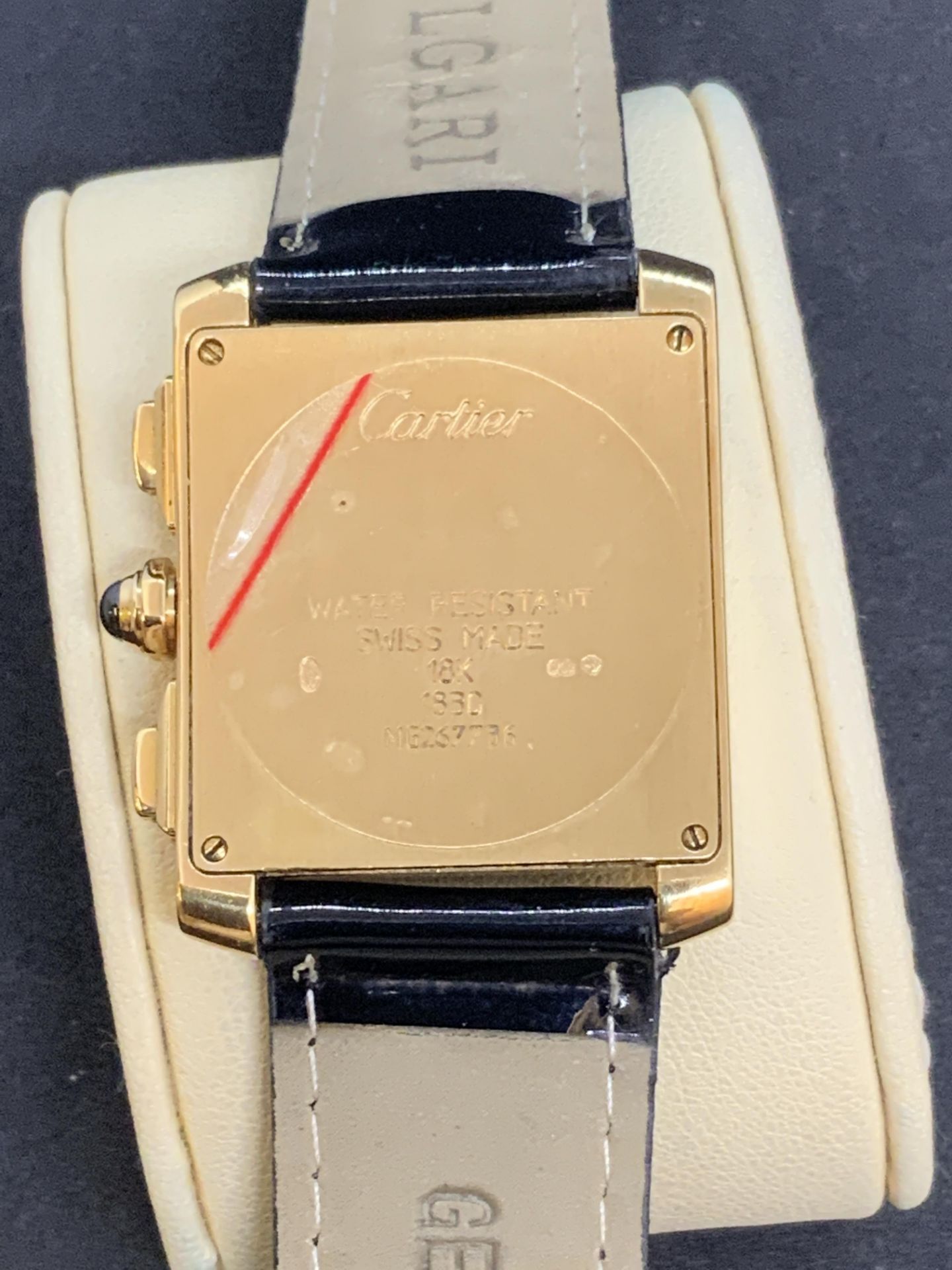 CARTIER TANK FRANCAISE CHRONOGRAPH CHRONOFLEX 18K YELLOW GOLD - Image 4 of 10