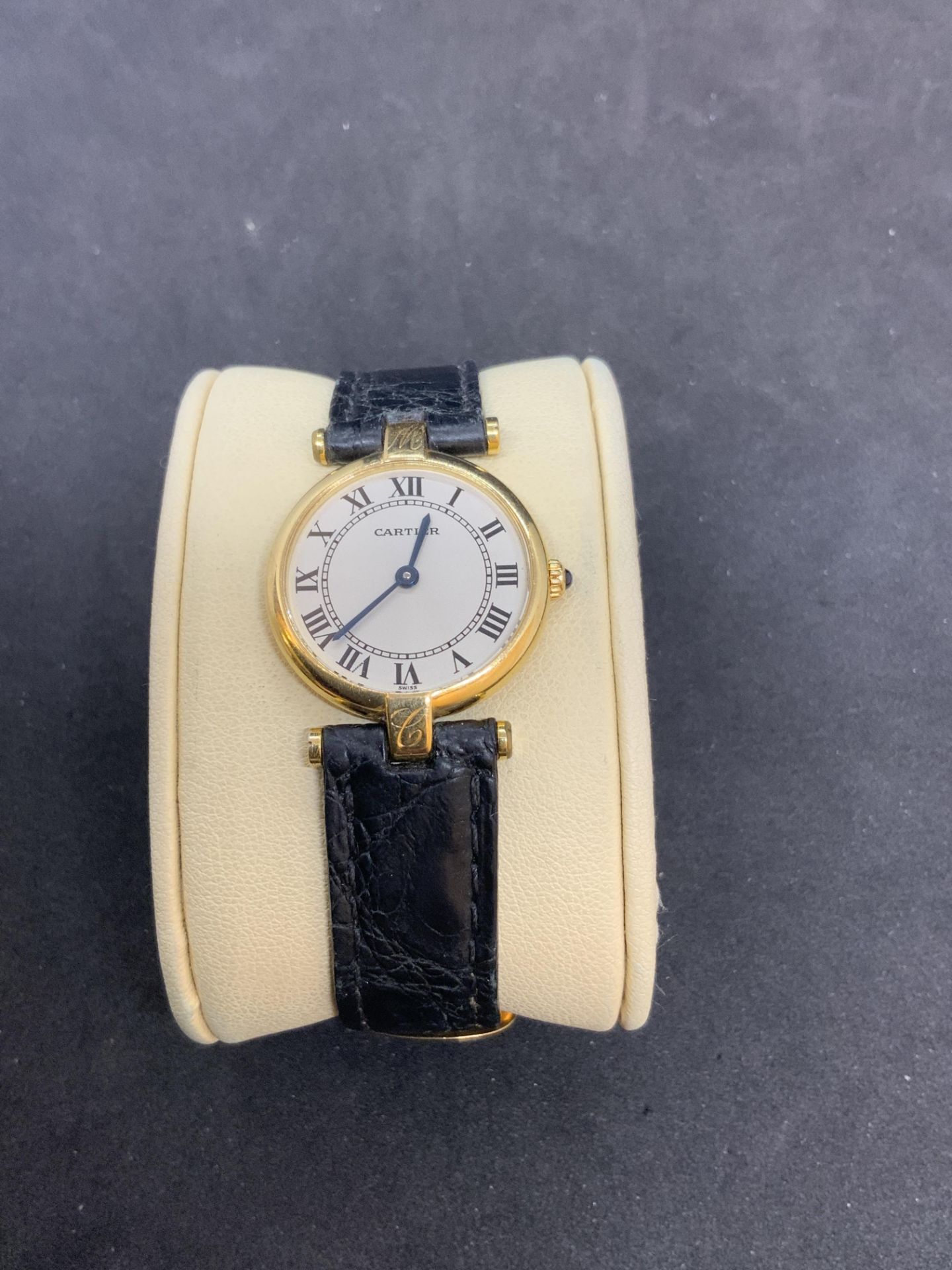 18ct GOLD CARTIER LADIES WATCH WITH 18ct GOLD BUCKLE - 24mm - Image 6 of 8