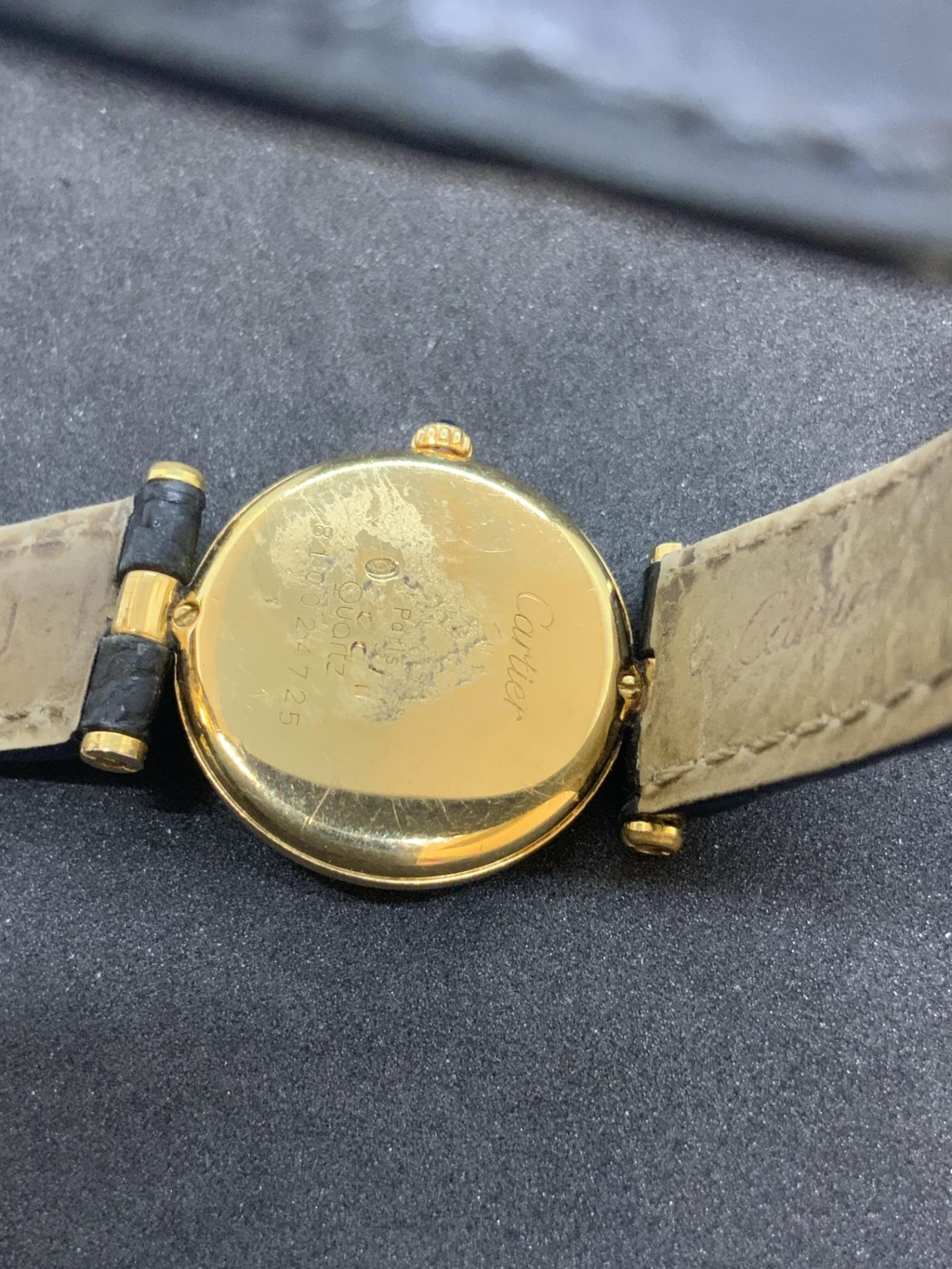 18ct GOLD CARTIER LADIES WATCH WITH 18ct GOLD BUCKLE - 24mm - Image 8 of 8