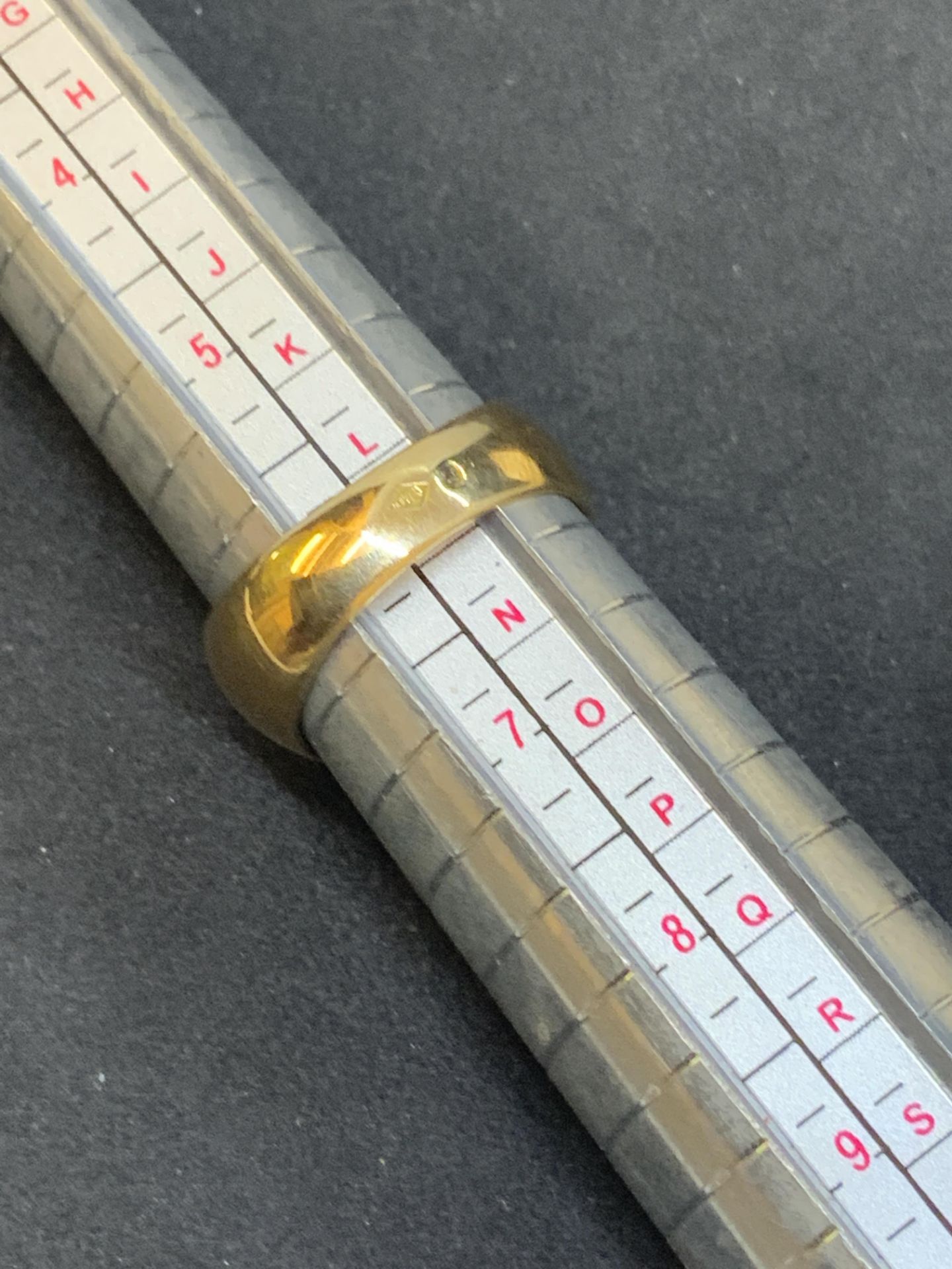 ANTIQUE 18ct GOLD ROSE CUT DIAMOND SET RING - 9.3 GRAMS - Image 5 of 9