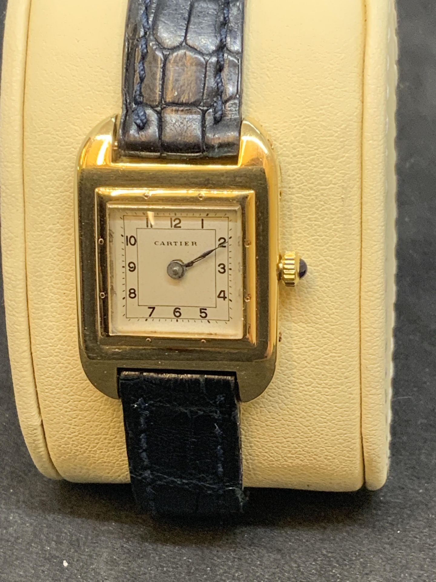 VINTAGE CARTIER 18ct GOLD WATCH - EARLY SANTOS?