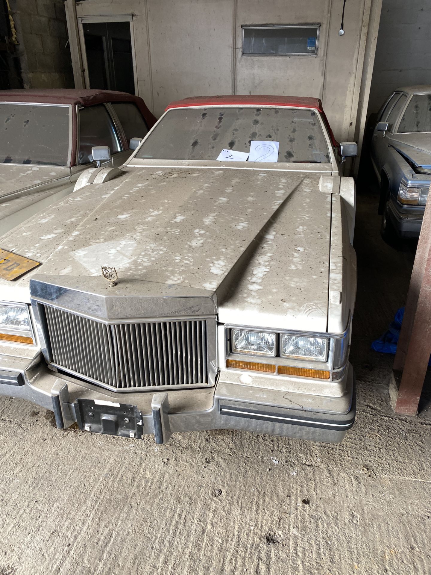 APPROX 1982 CADILLAC SEVILLE 2 DOOR CONVERTIBLE CONVERSION IN WHITE WITH KEYS - UK REG - REG 16 CAD