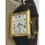 18ct GOLD DREYFUSS & CO GENTS WATCH