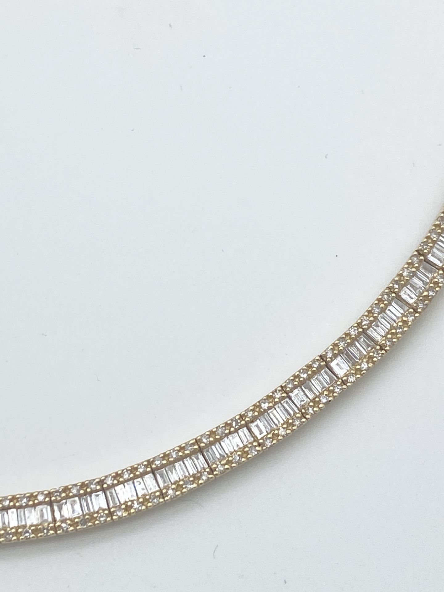 14ct GOLD 4.00ct DIAMOND NECKLACE - Image 2 of 3