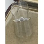 18ct WHITE GOLD 0.33ct DIAMOND SOLITAIRE RING