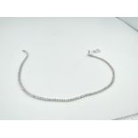 18ct WHITE GOLD 10.80ct DIAMOND NECKLACE