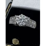 18ct GOLD 2.00ct DIAMOND SOLITAIRE RING (1.50ct +0.50ct)