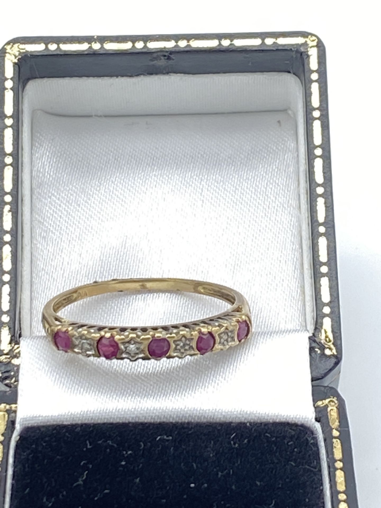 9ct Gold Ruby & Diamond Ring