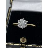 18ct GOLD 1.00ct DIAMOND SOLITAIRE RING