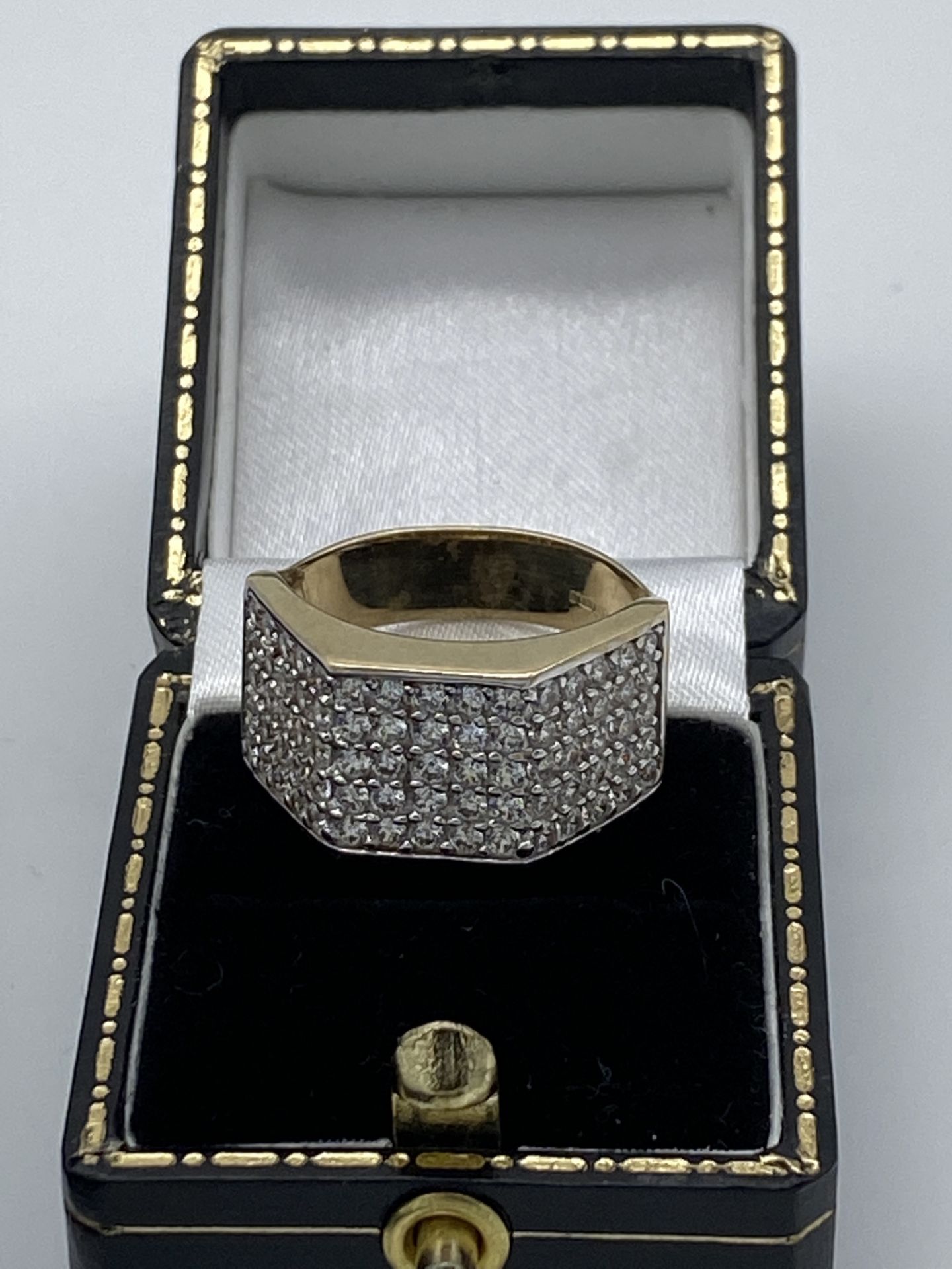 Gents 9ct Gold Stone Set Ring