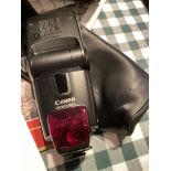 CANON SPEEDLITE 580EX WITH ARTIC BUTTERFLY + CB BRACKET + CANON BATTERY PACK + BILLINGHAM BLACK BAG