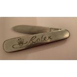 RARE 1970's ROLEX PEN KNIFE MARKED GERMANY INOX