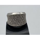 9ct WHITE GOLD DIAMOND 1.50ct BAND RING