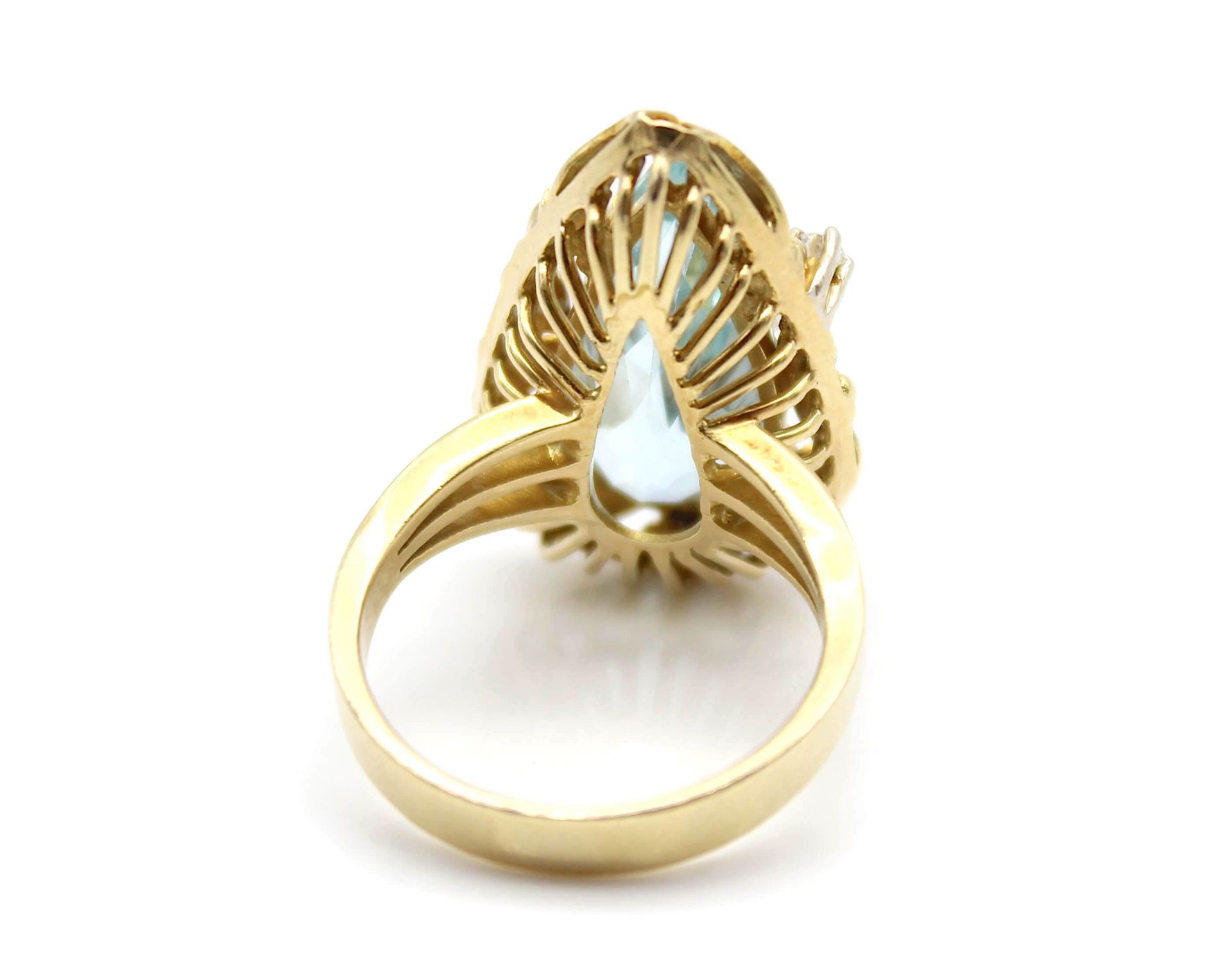 Ring aus 585er Gold mit einem Aquamarin - Bild 4 aus 4