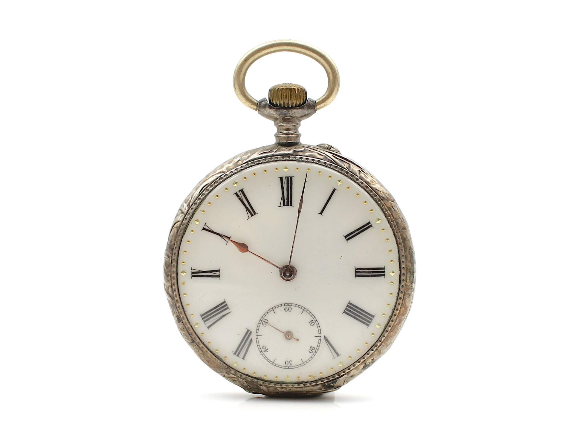 Taschenuhr Schweiz um 1900 aus 800er Silber