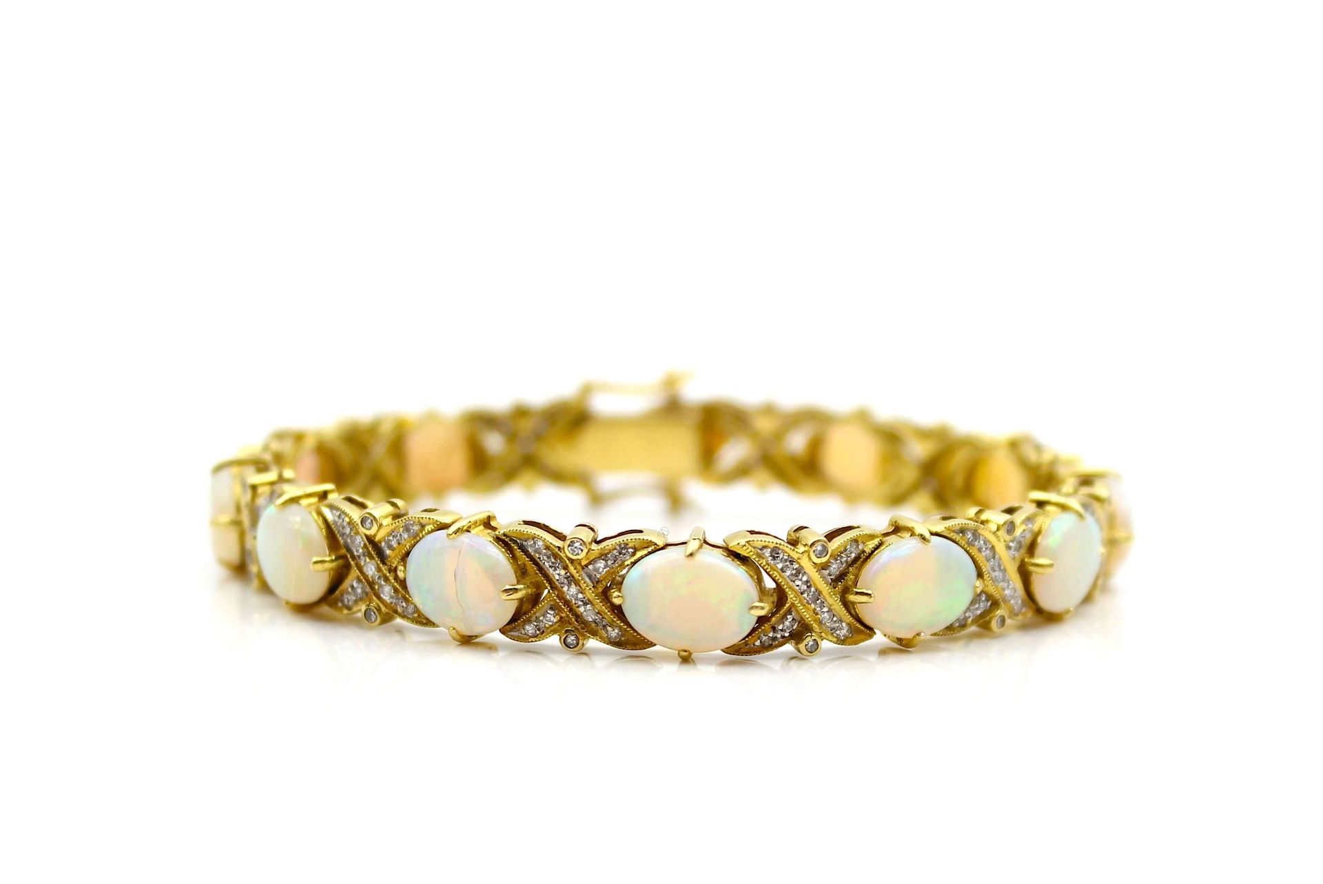 Armband aus 750er Gold mit div. Brillanten