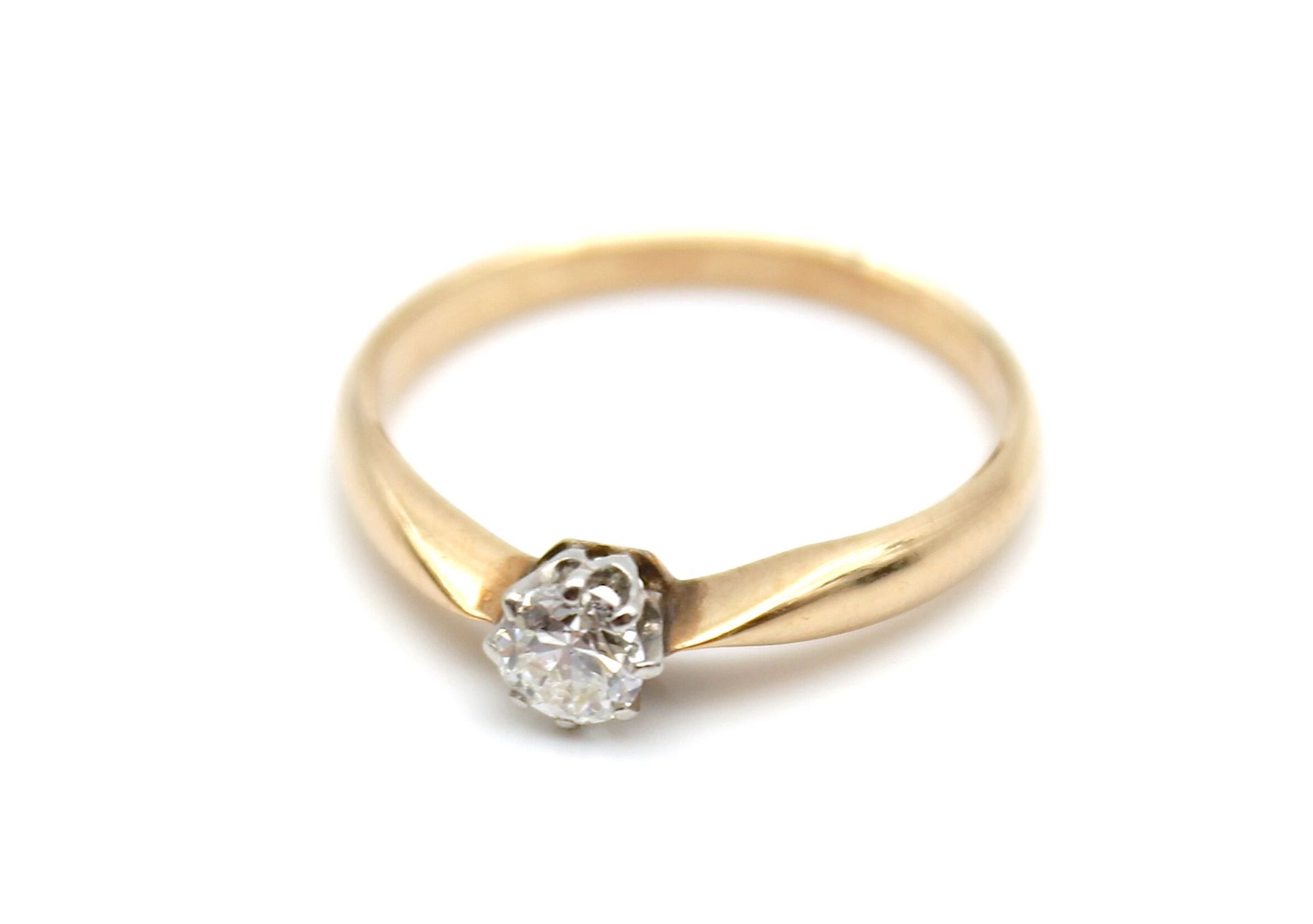 Ring aus 585er Gold mit einem Diamanten - Image 2 of 4