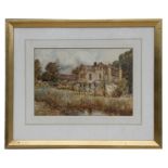 John Muirhead (British 1863-1927) - Wyton Rectory, Huntingdon - watercolour, signed lower left,