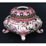 A Zsolnay Pecs oil lamp base, model no. 1570, 15cms (6ins) high.Condition ReportGlaze is very crazed