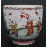 A Chinese Republic period pot decorated with a procession of boys, red seal mark to the underside,