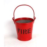 A British Railways galvanised fire bucket.