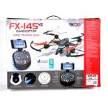 Two RED5 fx-145 V2 Quadcopter Drones, both boxed and untested catalogue returns (2).